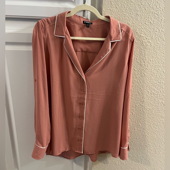 Express Tops - Express Rose Button-Down Women's Shirt